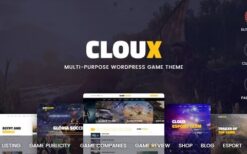 Cloux v1.1.3 Game & Gaming WordPress Theme