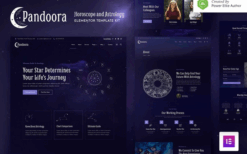 Pandoora – Horoscope & Astrology Elementor Template Kit