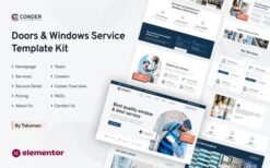 Conder – Doors & Windows Service Elementor Template Kit