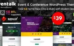 EvnTalk (v1.7.7) Event Conference WordPress Theme
