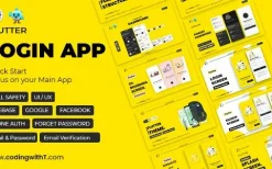 Pro Flutter Login App, Frontend, Backend, Firebase – Modern Minimal Flutter App for any Application 11 October 2023