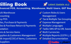 [*] Billing Book v3.0.0 – Advanced POS, Inventory, Accounting, Warehouse, Multi Users, GST Ready