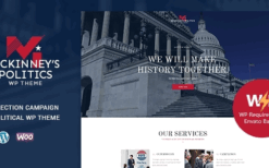 MCKinney’s Politics (v1.2.7) Elections Campaign & Social Activism WordPress Theme #