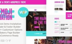 EmojiNation (v1.0.11) Night Club & Concert Event WordPress Theme