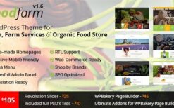 FoodFarm v1.9.0 WordPress Theme for Farm, Farm Services and Organic Food Store