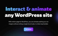 Motion.page v2.4.1 Animation & Interaction WordPress Plugin for Pros