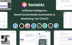 SocialAI v2.3 – Artificial Intelligence Based Social Media Automation & Marketing Tool (SAAS)