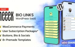 Meeek v3.2.0 Bio Links SaaS (WordPress)