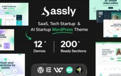 Sassly v1.2 SaaS, AI & Tech Startup Theme