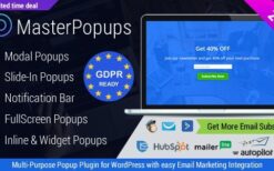 Master Popups (v3.9.4) WordPress Popup Plugin for Email Subscription