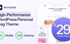 Revision v1.0.6 Optimized Personal Blog WordPress Theme
