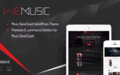 WeMusic v1.9.2 Music Band Event WordPress Theme
