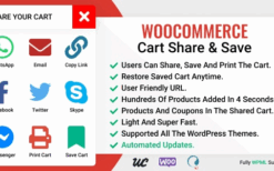 WooCommerce Cart Share and Save v3.3.1