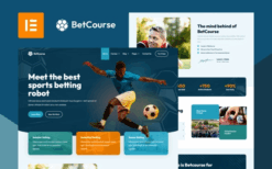 BetCourse – Sports Betting and Prediction Course Elementor Template Kit
