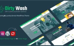 DirtyWash (v1.0.6) Laundry Service WordPress Theme