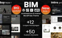 BIM v1.3.8 Architecture & Interior Design Elementor WP Theme