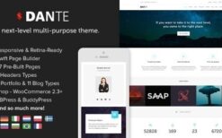 Dante v3.5.25 Responsive Multi-Purpose WordPress Theme