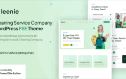 Qleenie (v1.0.0) Cleaning Service Company WordPress Theme