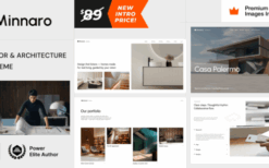 Minnaro v3.0 Interior Design Architecture WordPress