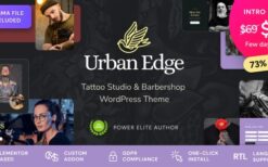 Urban Edge v1.0.1 Barbershop & Tattoo Studio Theme