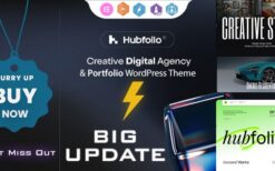 Hubfolio v1.0.9 Creative Portfolio and Digital Agency WordPress Elementor Theme
