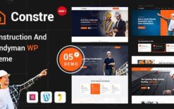 Constre v1.0.0 Construction, Building & Handyman Services WordPress Theme