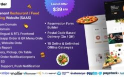 Eorder v3.1 Multitenant Restaurant / Food Ordering Website (SAAS)