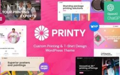 Printy (v1.8.0) Custom Printing & T-Shirt Design WordPress Theme