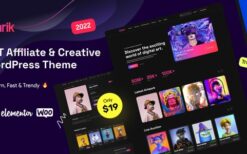 Ethrik (v2.2) Creative & NFT Affiliate WordPress Theme