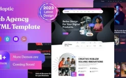 Haptic v1.0.0 Web Design Agency HTML Template