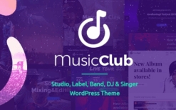 Music Club (v1.2.9) Band & DJ Band & DJ WordPress Theme