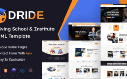Dride v1.0.0 Driving School & Courses WordPress Theme