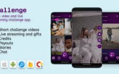 Challenge (IOS and Android) v1.1.8 Videos, Livestreaming with 2 participants, Audio room (9 broadcasters)