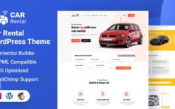 Car Rental WordPress Theme Landing Page v4.2