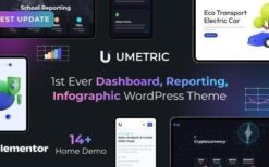 Umetric v2.0.4 WordPress Dashboard, Reporting and Infographic Theme