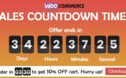 Sales Countdown Timer for WooCommerce and WordPress – Checkout Countdown v1.1.7