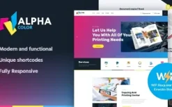 AlphaColor (v1.4.11.1) Type Design Agency & 3D Printing Services WordPress Theme + Elementor