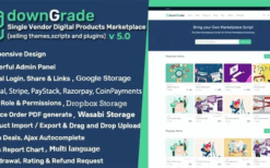 downGrade (v7.1) Single Vendor Digital Products Marketplace