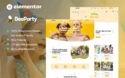 BeeParty – Kids Party Planner Elementor Template Kit