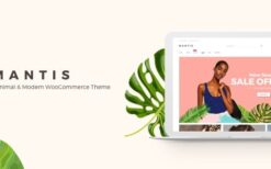 Mantis (v1.7.0) Minimal & Modern WooCommerce Theme