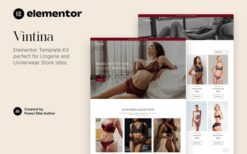 Vintina – Lingerie & Underwear Store Elementor Template Kit