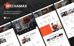 Mechamax – Car Repair & Auto Services Elementor Template Kit