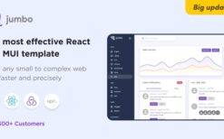 Jumbo React v7.4 BootStrap 4 admin panel template