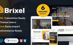 Brixel (v2.1.0) Building Construction WordPress Theme