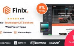 Finix (v4.1) Technology & IT Solutions WordPress Theme