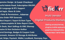 Fickrr v4.4 Multi Vendor Digital Products Marketplace With Subscription
