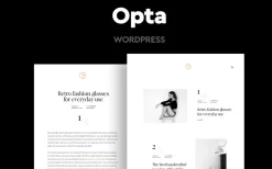 Opta (v1.8) Minimal Portfolio and Photography WordPress Theme