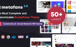 MetaFans (v3.4) Community & Social Network BuddyPress Theme