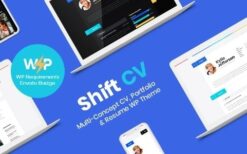 ShiftCV (v3.0.14) Blog  Resume  Portfolio  WordPress