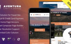 Aventura v2.8.6 Travel & Tour Booking System WP Theme